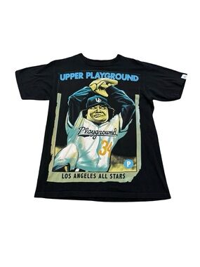 Upper Playground Fernando Valenzuela Graphic T-Shirt Size M
